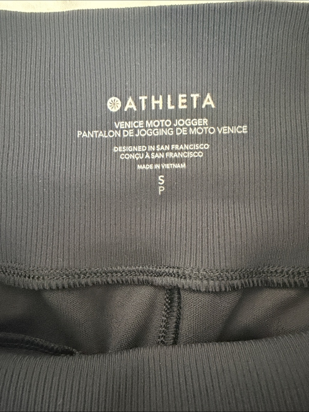 Athleta Black High-Rise Venice Moto Joggers - Picture 4 of 11